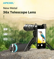 factory price apexel hd light 36x zoom telephoto lens js36x phone camera lens glass photography for mobile phone