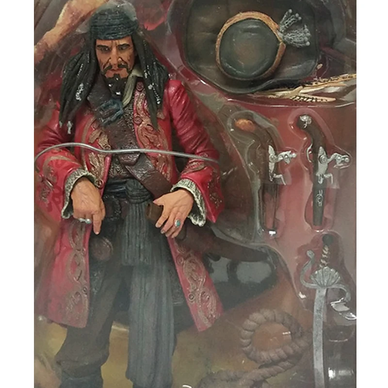 

NECA Pirates of the Caribbean Capt Teague Captain Jack Sparrow PVC Action Figure Doll Decoration 18cm Model