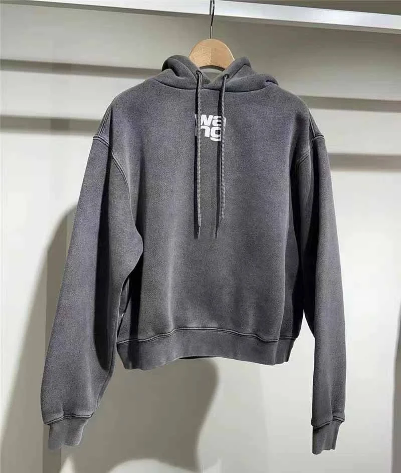 

Sweatshirts Hooded Autumn and Winter Aw Wang Women's New Loose Casual Hoodies Pullover Sweatshirt Tops
