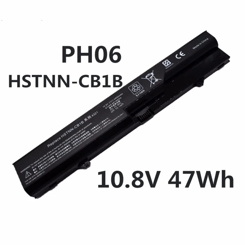

PH06 10.8V 47WH Laptop Battery For HP ProBook 4525s 4520s 4425s 4320s 4325s 4421s 4420s 4321s 4326s 620 625 587706-121