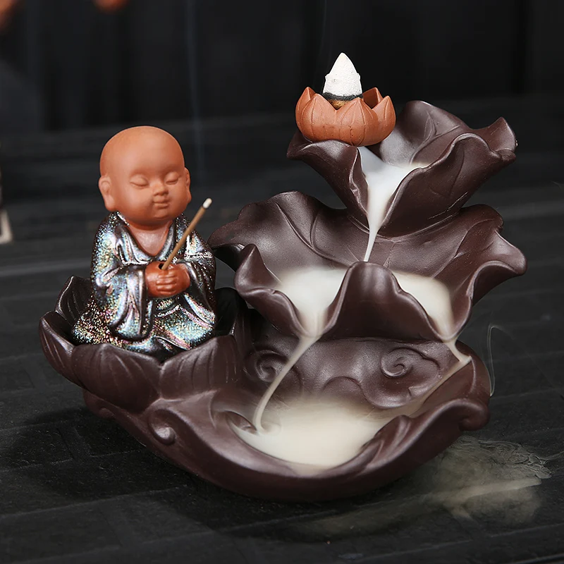 

Creative Waterfall Incense Burner With Reflux Elegant Incense Holder Melting Candle Luxury Sticks Aromaterapia Home Decoration