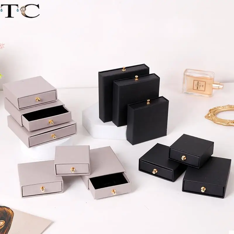 Коробка для хранения ювелирных изделий ожерелья Подарочная коробка 10 шт./партия -