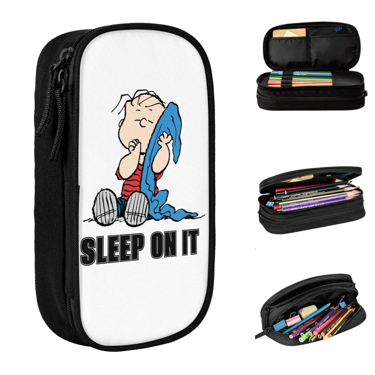 Пенал Snoopy с арахисом для девочек и мальчиков большой чехол карандашей ручек