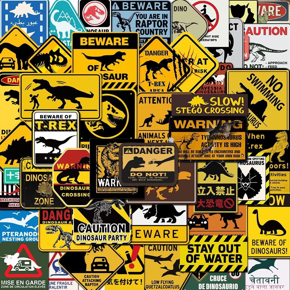 

10/50/75PCS Warning Stickers Danger Banning Skateboard Fridge Guitar Laptop Motorcycle Travel Classic Toy Cool Decals Sticker