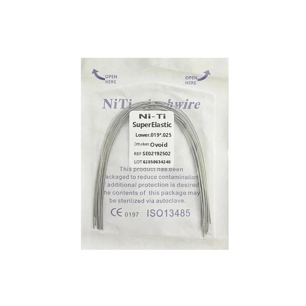 10 упаковок стоматологических дуговых проводов ортодонтическая суперэластичная