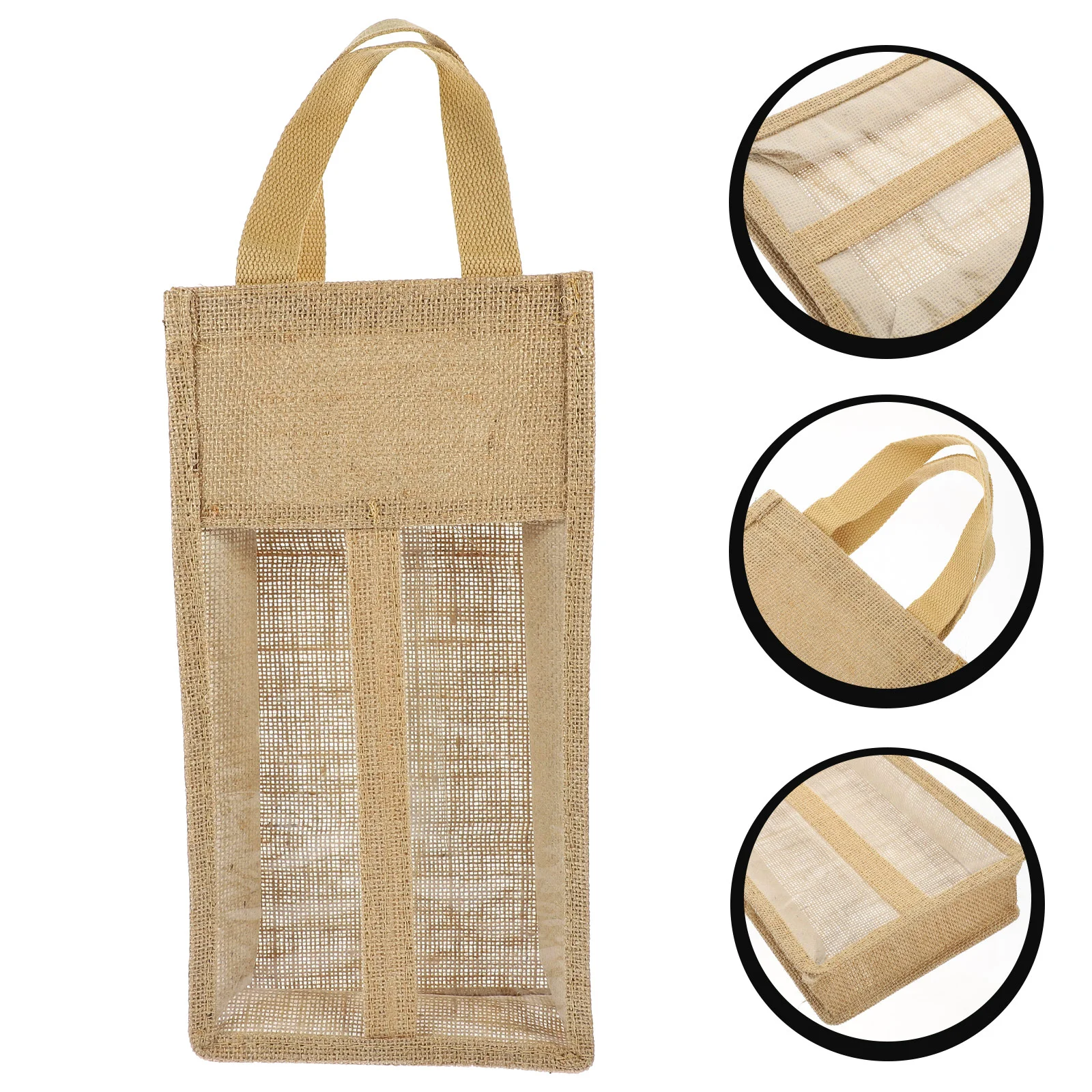 

Bags Giftbottle Supplies Burlap Carrier Party Tote Gifts Bottlespackage Portable Carrying Tasting Bulk Champagne Dividedbox Beer