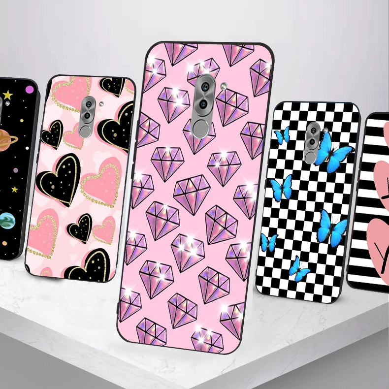 Чехол для Huawei GR5 2017 Mate 9 lite силиконовая Мягкая задняя крышка карамельного цвета Honor