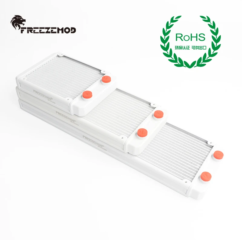 Алюминиевый жидкостный радиатор FREEZEMOD 360 мм для компьютера с вентилятором 3*12 см.