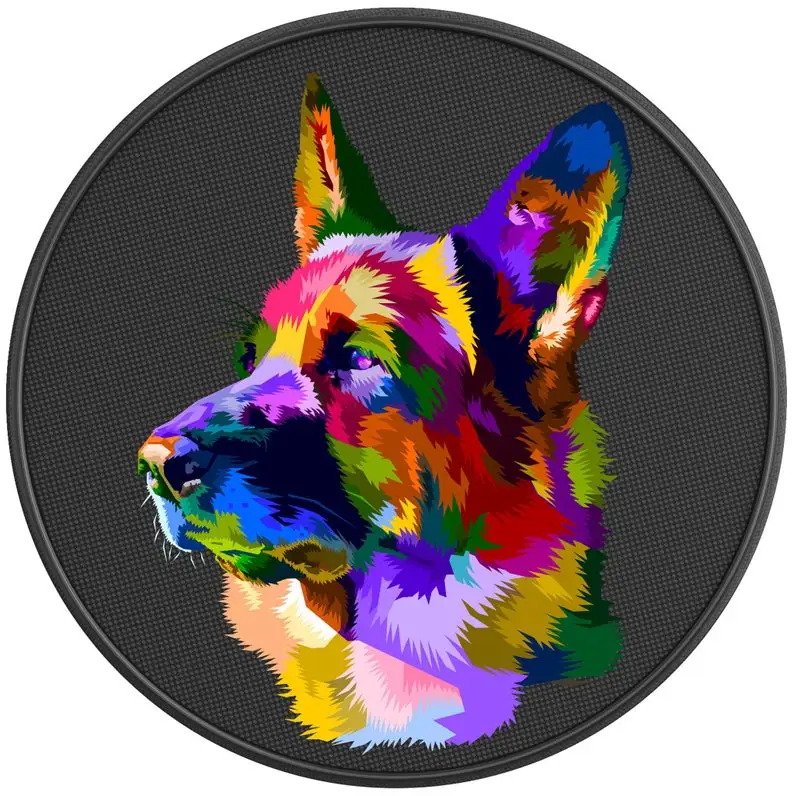 

Colorful German Shepherd Wrangler Tire Cover-Fits Jeep, Ford Bronco, Rv, Camper, Trailer & Any Suv