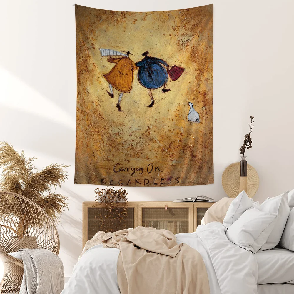 Настенный Гобелен Sam Toft с абстрактным пейзажем цветные богемные настенные