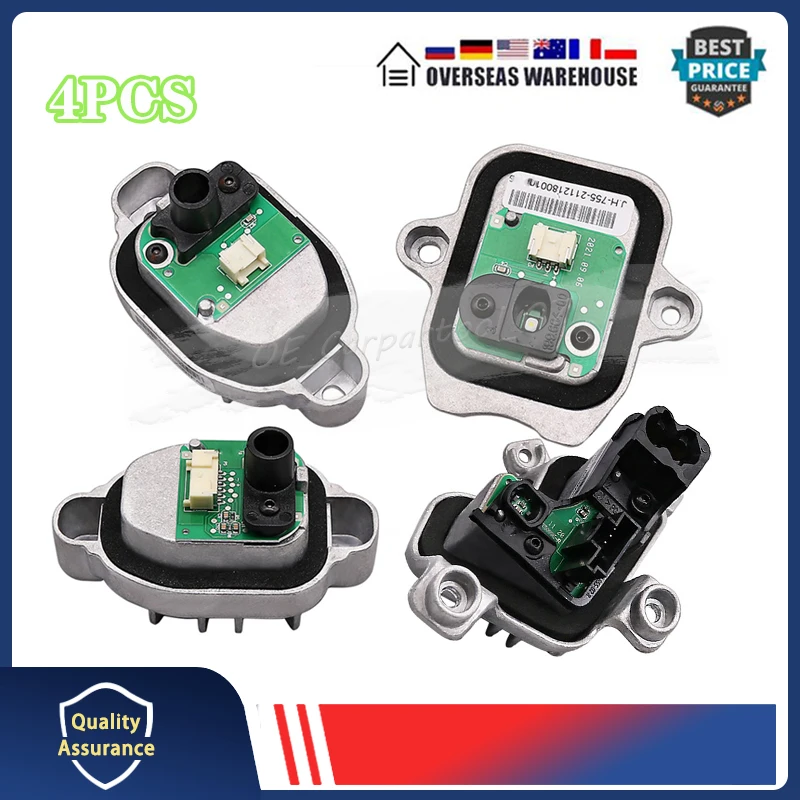 

4 шт., головной Светодиодный модуль освесветильник для BMW 3 серии 2015-2018, F30, LCI 63117419620, 63117419615, 63117419610-3, 63117419610-6