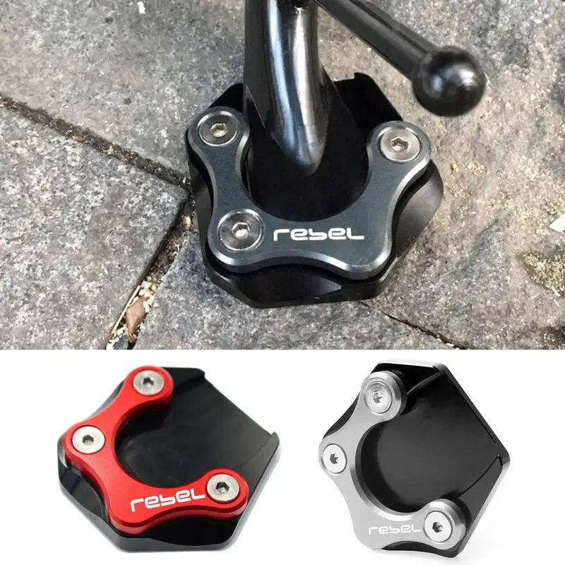 

Motorcycle Parts Kickstand Foot Side Stand Extension Pad FOR HONDAs Rebel CMX300 CMX500 2017 2018 2019 2020 2021 Larger Pads