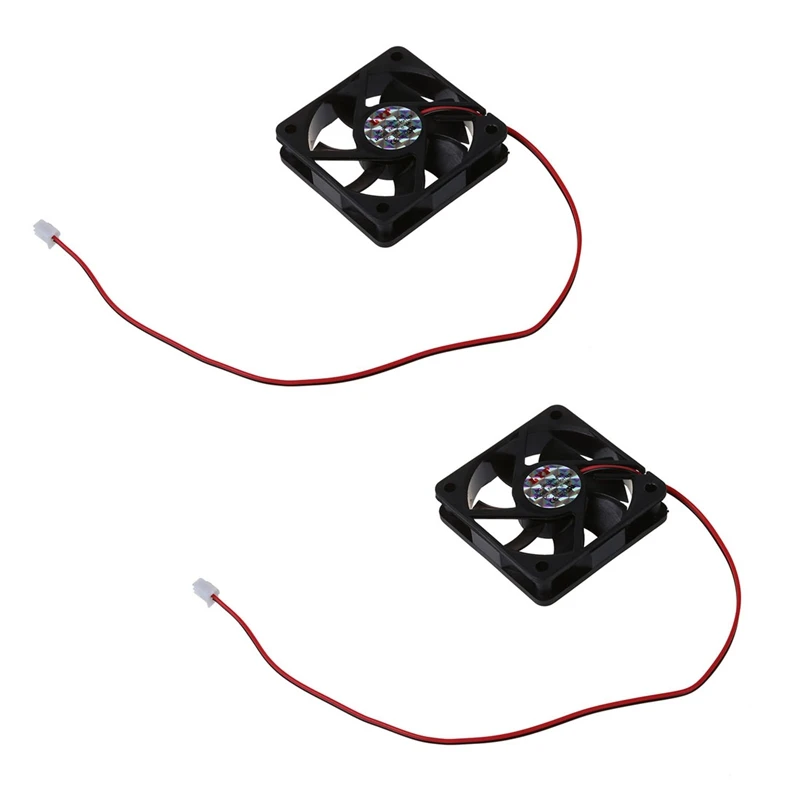 

2X DC 12V 2Pins Cooling Fan 60Mm X 15Mm For PC Computer Case CPU Cooler