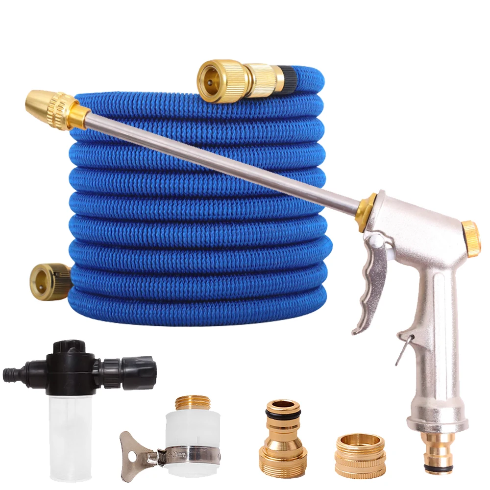 

Water Gun Garden Hose Adjustable Nozzle Telescopic Magic Hose High Pressure Power Washing Machine Garden Flower Cleaning Sprayer