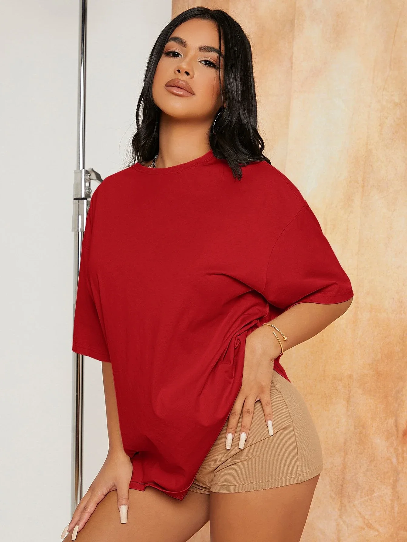 

Drop Shoulder Longline Tee