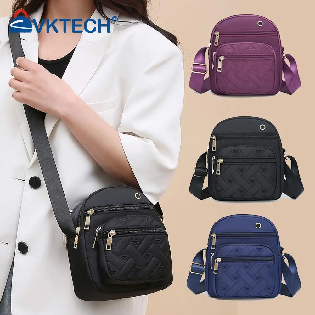 

Women Mother Bag Middle-aged Elderly Ladies Handbags Multi-Pockets Fashion Casual Portable Simple Oxford for Weekend Vacation