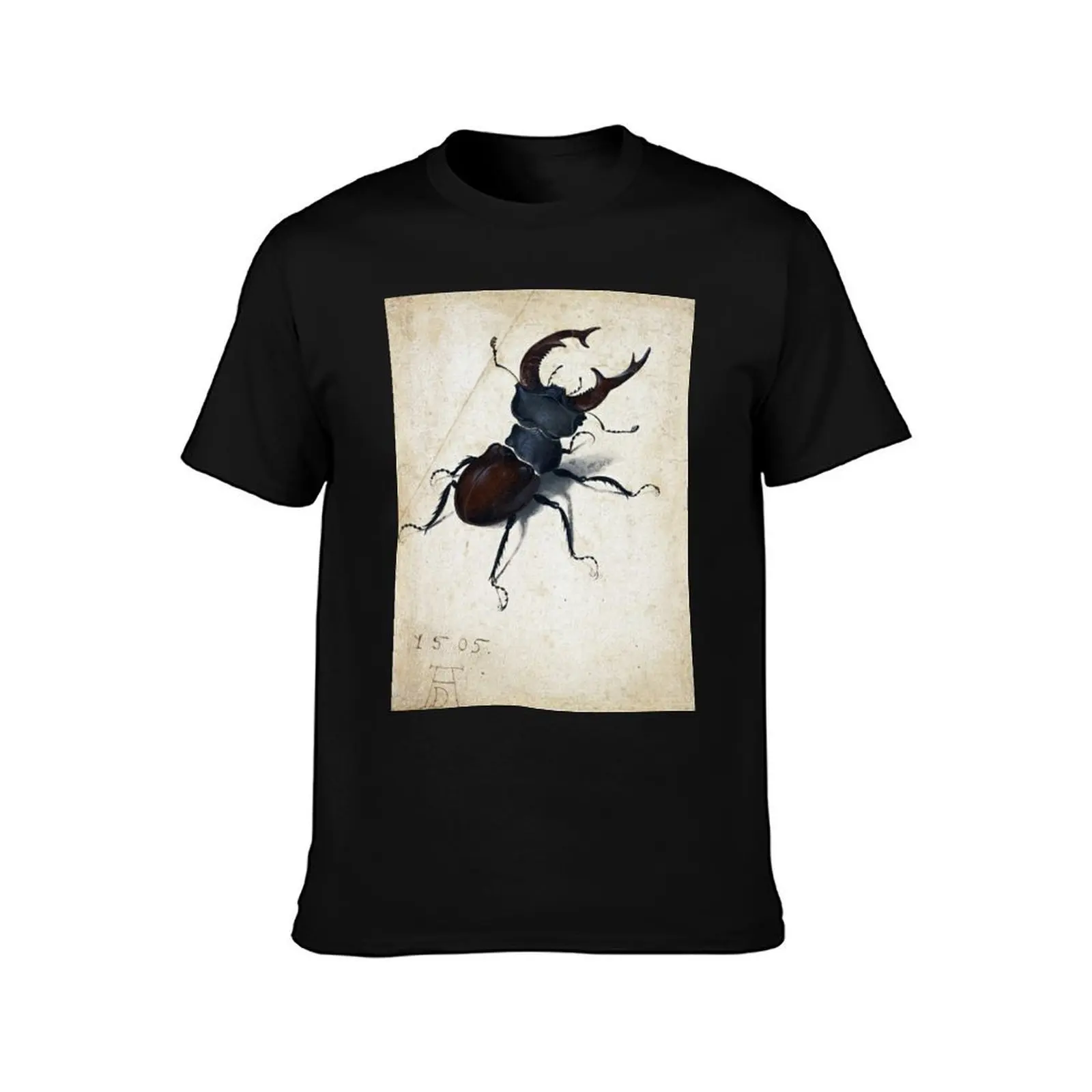 Фото Футболка Albrecht Dürer Stag Beetle, больших размеров, базовая модель с коротким рукавом. №2