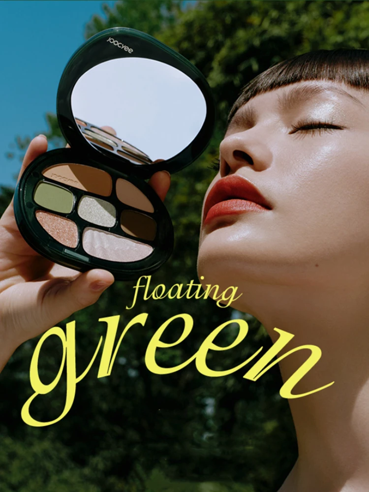 

Палетка разноцветных теней для век JC/Joocyee, 8 цветов, 09, плавающий, зеленый, матовый, мерцающий, блестящий, для женщин, Косметика для макияжа глаз и лица