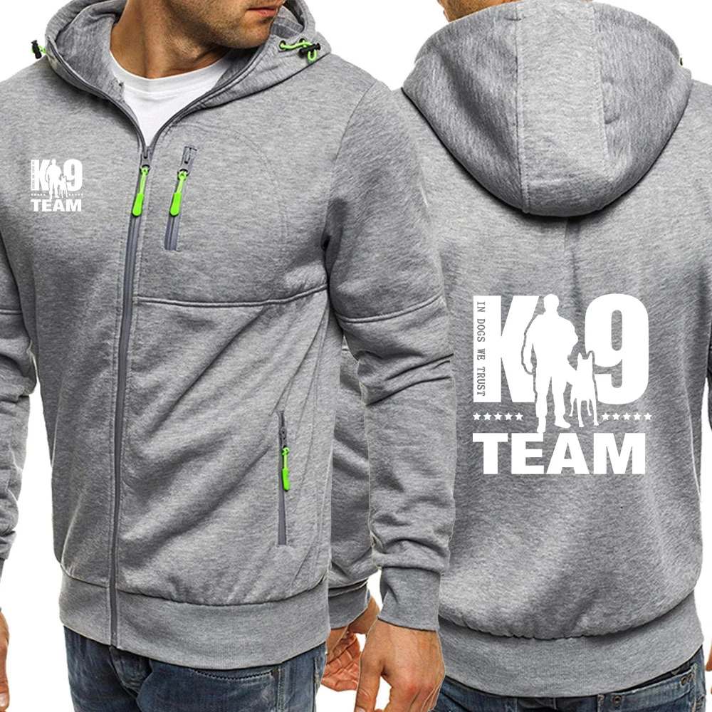 Весна-Осень 2024 тренировочная Толстовка K9 Team Unit malbluetooth с принтом логотипа модная