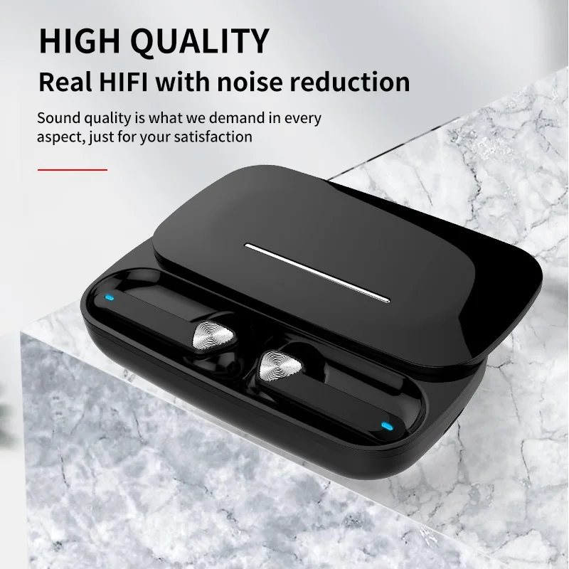 

New Bluetooth-compatible Earphones Touch Control Auto Pairing Portable TWS Headset In-ear Earbud Charge Case
