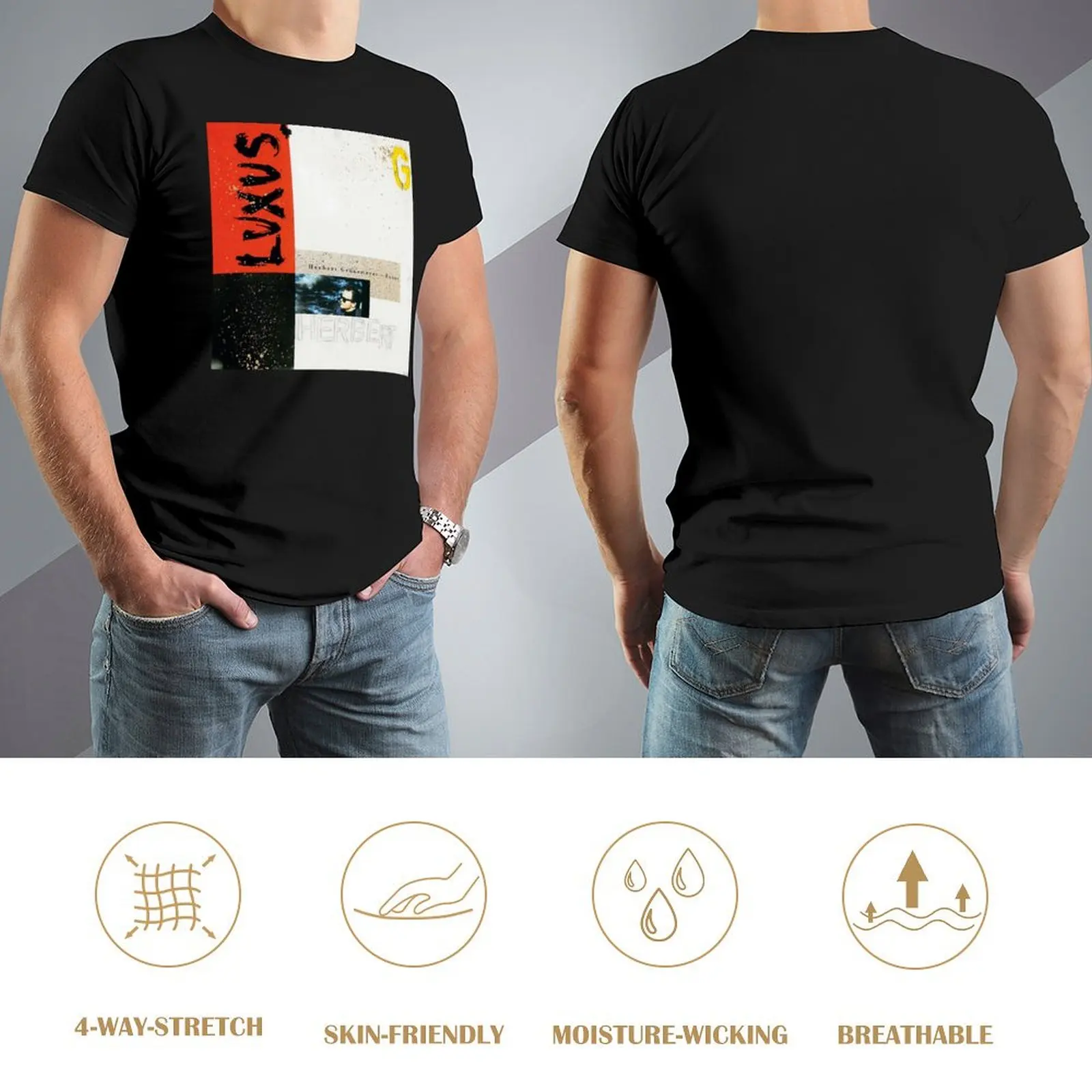 Футболка Herbert Gr?nemeyer-альбом Luxus 1990 винтажная рубашка с аниме эстетичная одежда