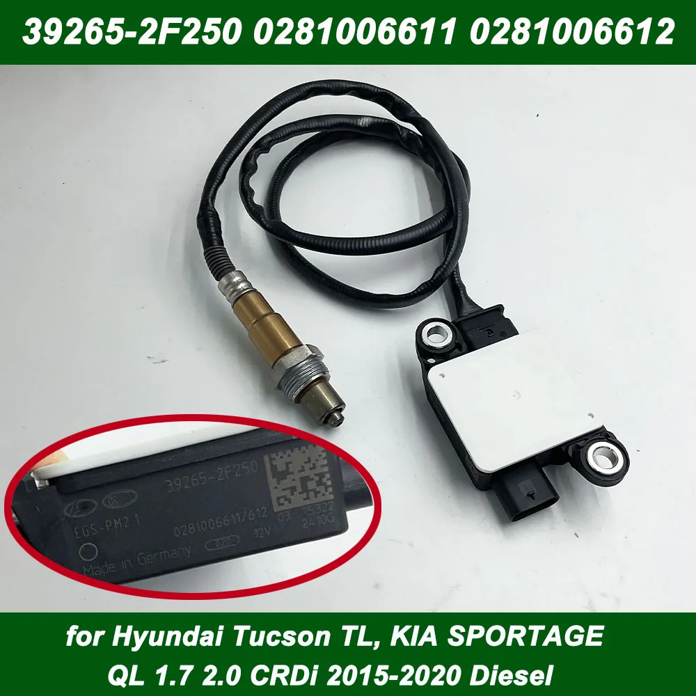 OEM 39265-2F250 0281006611 Датчик твердых частиц PM для Hyundai TUCSON TL Kia SPORTAGE QL 2015-2020 гг. 392652 F250