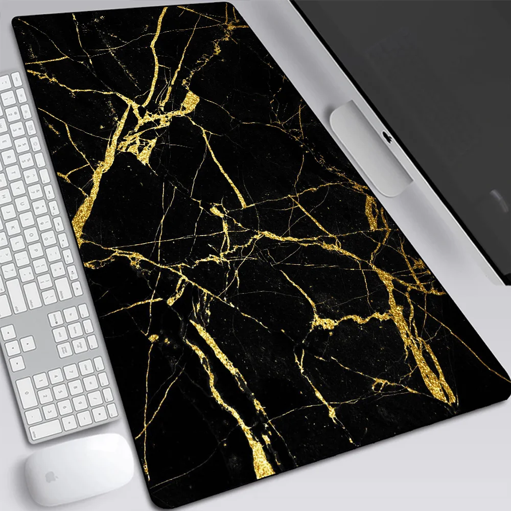 Большой игровой коврик для мыши с мраморной текстурой компьютерный ноутбука