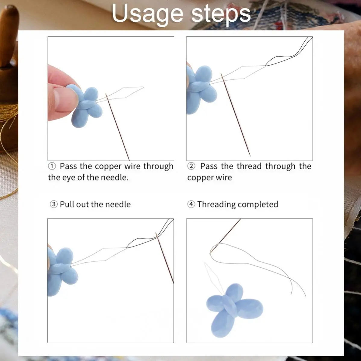 1 шт. металлическая проволочная петля игла для ручного шитья сделай сам искусство