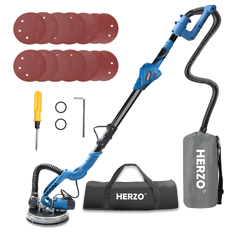 Портативный настенный шлифовальный станок HERZO Diy строительный 750 Вт проводной с