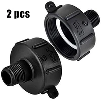 2pcs ibc tote tank adapter ibc tank adapter thicken plastic tap connector water tank fitting for garden hose drain plug
