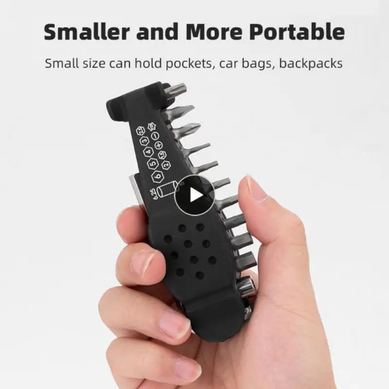 

Easy Operate 15 Function Combinations Multifunctional Portable Combination Tool Embedded Distribution Screw Tool Portable Screw