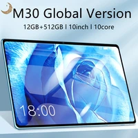 original m30 pro global version tablet 12gb ram 512gb rom tablete 10 inch network tablets mtk6797 10 core tablette android 10 0