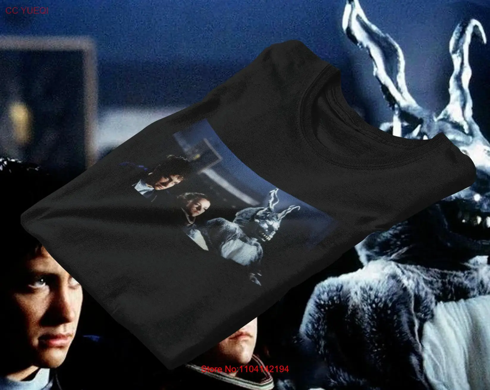 Классическая цветная футболка Donnie Darko Rabbit ShopLikeBreezy с длинным или коротким рукавом