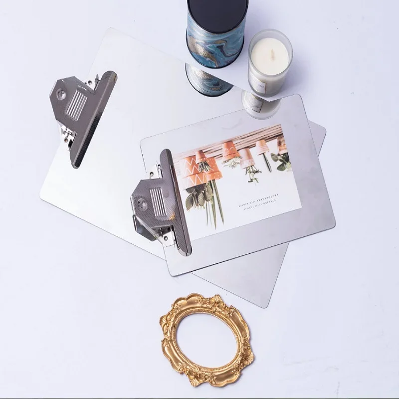 Металлическая зеркальная поверхность доска для файлов из нержавеющей стали