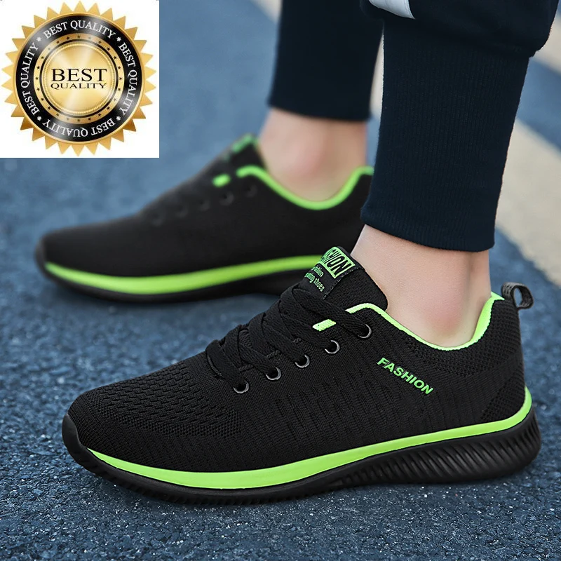 

Shoes Hot Sale Cheap Men Light Sports Women Black Knit Sneakers Big Size 48 Breathable Casual Walking Zapatillas