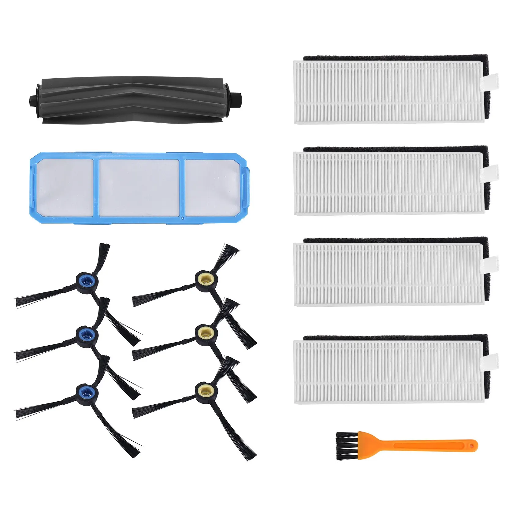 For Silvercrest SSR1 SSRA1 ILife A9S A9 A7 Robot Vacuum Cleaner Main Brush Side HEPA Filter Parts Replacement