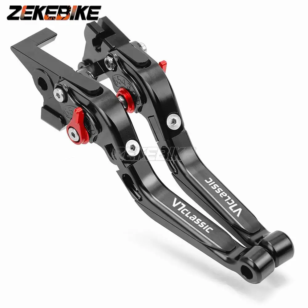 

Brake Clutch Levers For MOTO GUZZI V7 Classic Racer Stone Special V9 Bobber Roamer Brakes Folding Extendable Handles Lever