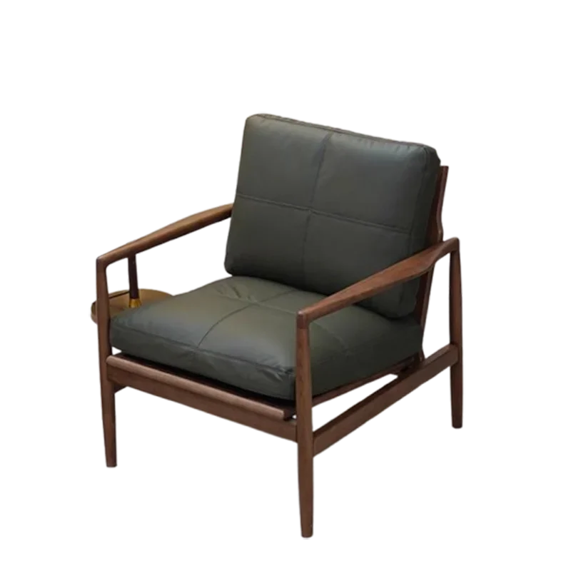 Эргономичный дизайнерский роскошный стул из массива дерева удобный коричневый