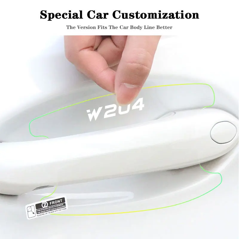 

8 шт., прозрачные наклейки на двери автомобиля Mercedes Benz GLS