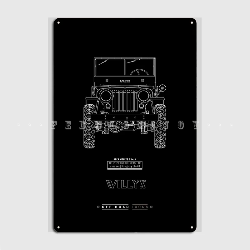 

Willys Bw металлический знак кино гостиная пещера Паб Печать роспись оловянный знак плакат