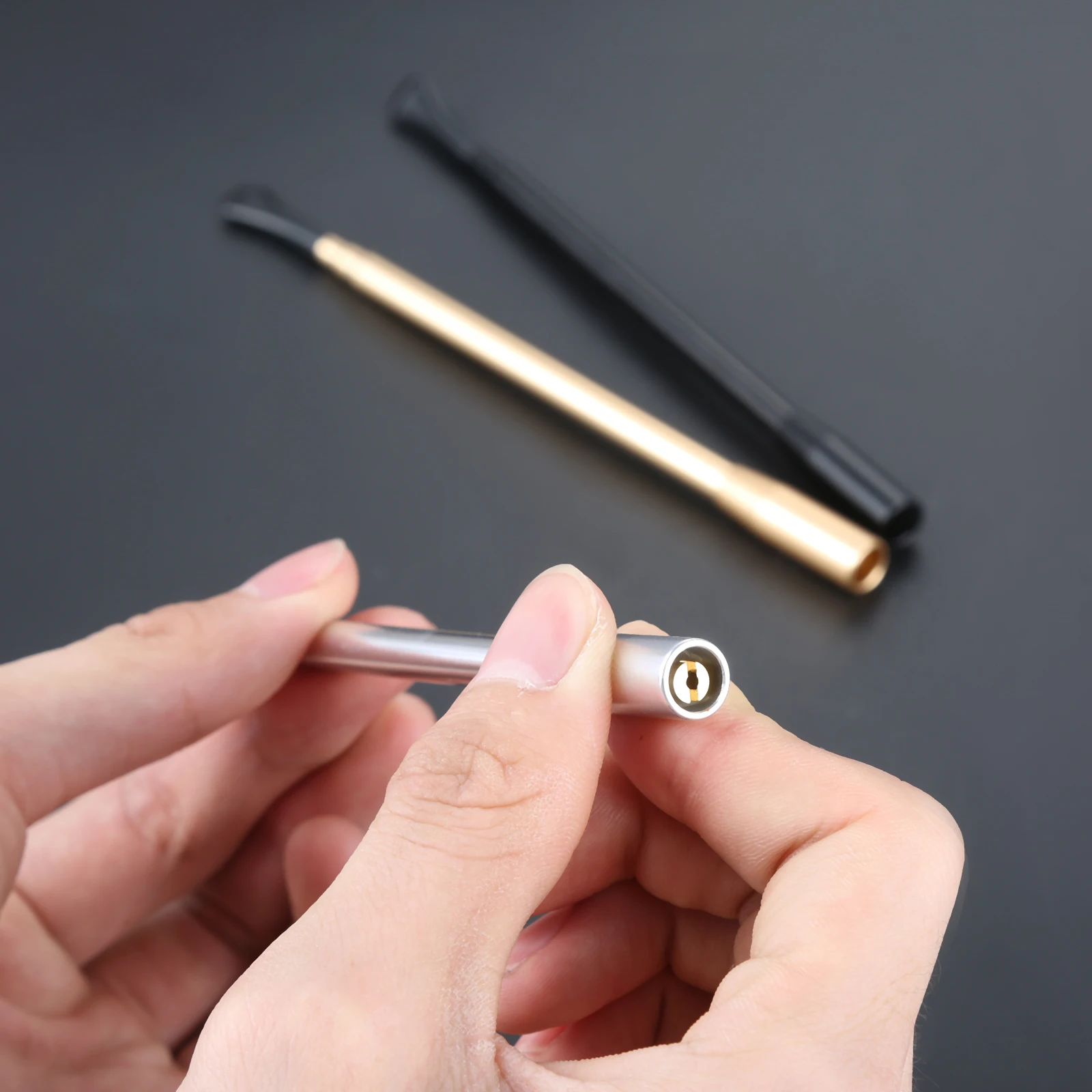 Винтажный тонкий женский держатель для сигарет трубка трехсекционный выдвижной