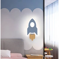 led rocket wall lamp nordic acrylic indoor wall decor lights for bedroom kids room lighting bedside lamp ambient light wanddeko