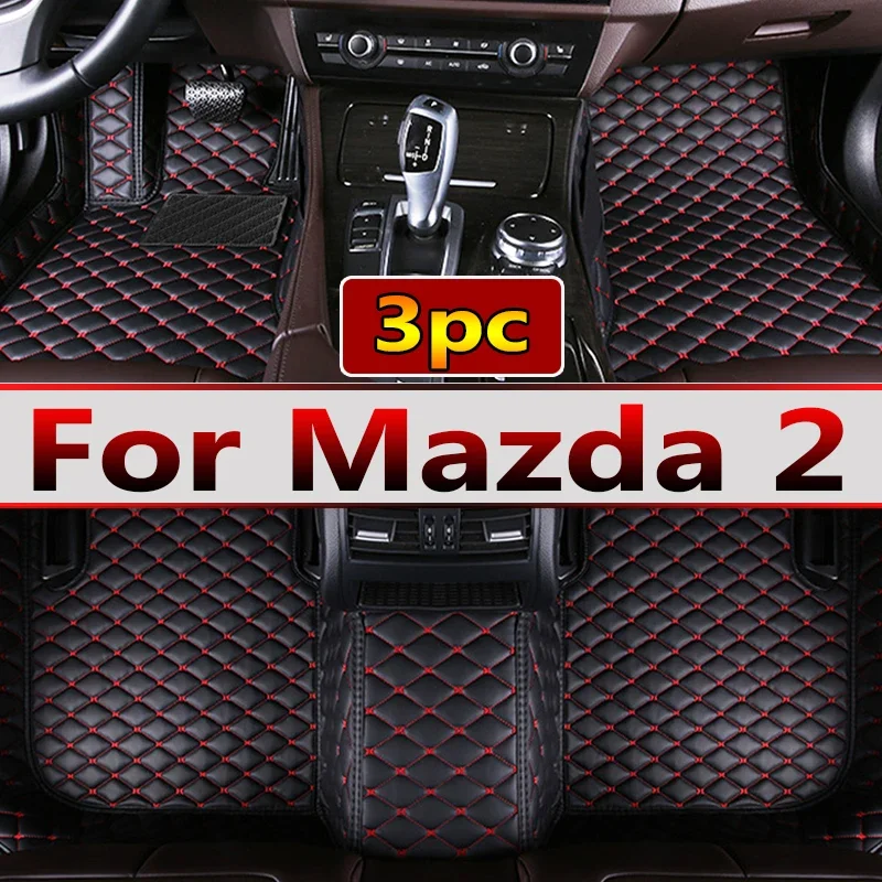 Автомобильные коврики для Mazda2 Mazda 2 Demio Toyota Yaris R DJ DL 2015 ~ 2022 Кожаные Ковры Детали