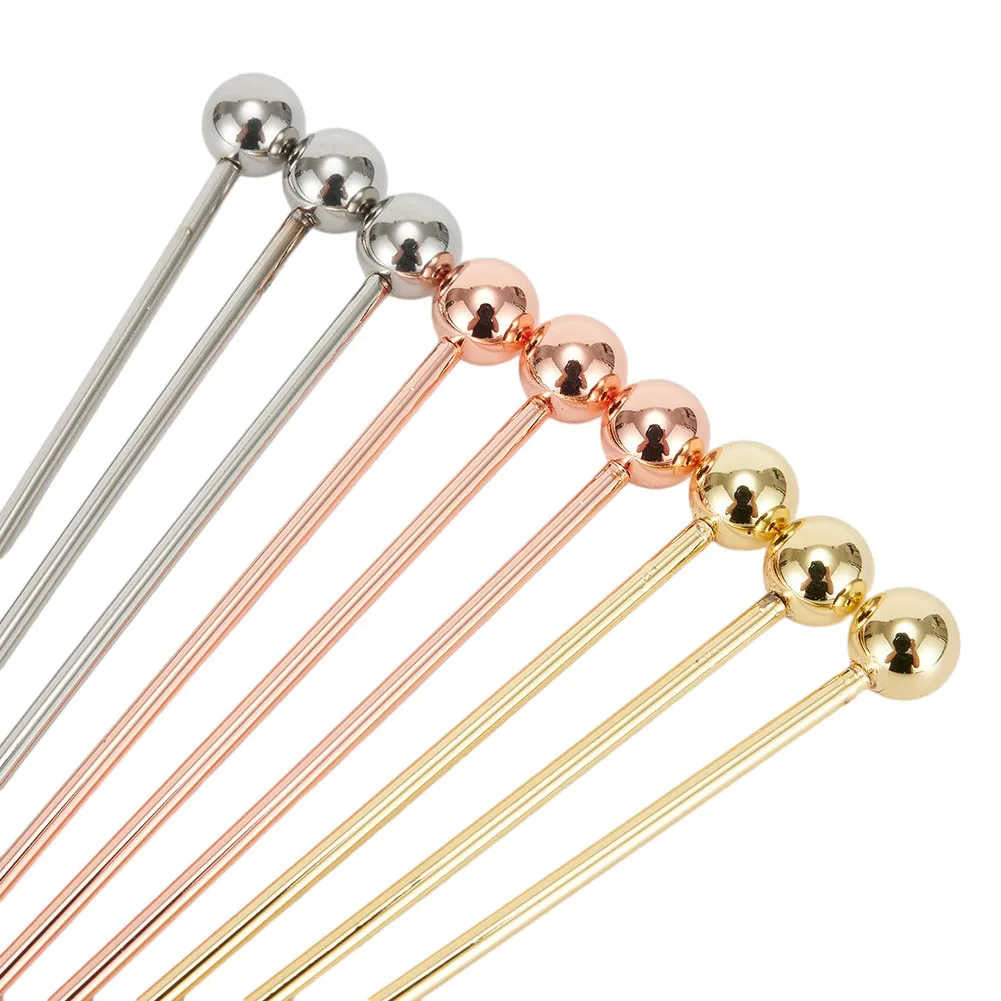 

Supply Cocktail sticks Swizzle Sticks Fruit Picks Restaurant Shaped Stainless Steel Tools 9pcs/set Accessories