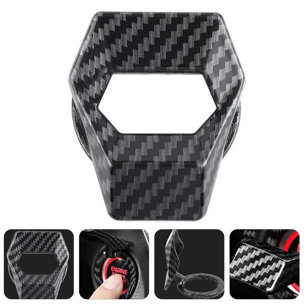 

1Pc Unique Push To Start Button Cover Engine Start Stop Button Cover Ring Car Switch Protective Cover