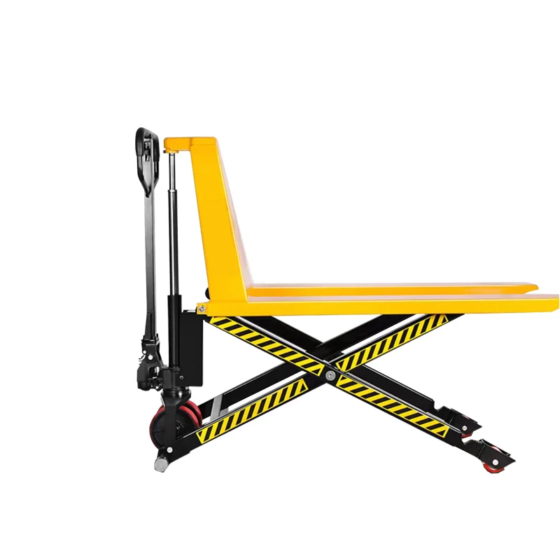 

1000KG 1500KG Manual Hydraulic Double Pumps High Lift Scissor Pallet Truck