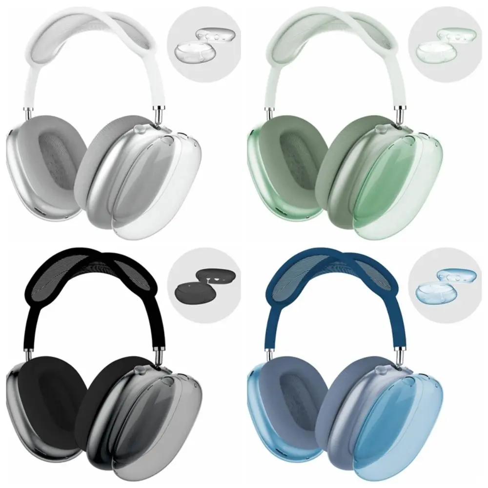 Прозрачный защитный чехол для AirPods Max 3D Блестящий наушников Apple с защитой от