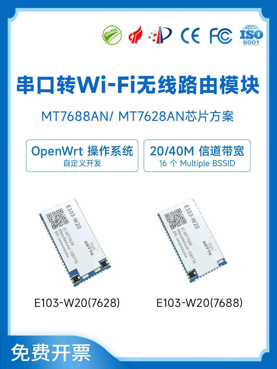 

Последовательный порт MT7688AN/7628AN для модуля обновления беспроводной маршрутизации Wi-Fi OpenWrt поддерживает вторичное развитие