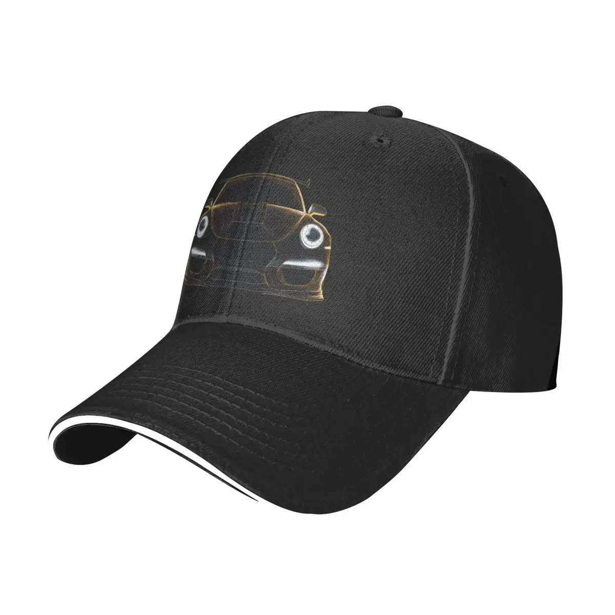 

Classic Sports Car Baseball Cap Line Art Neon Kpop Casual Hip Hop Hats Cute Print Men Baseball Caps