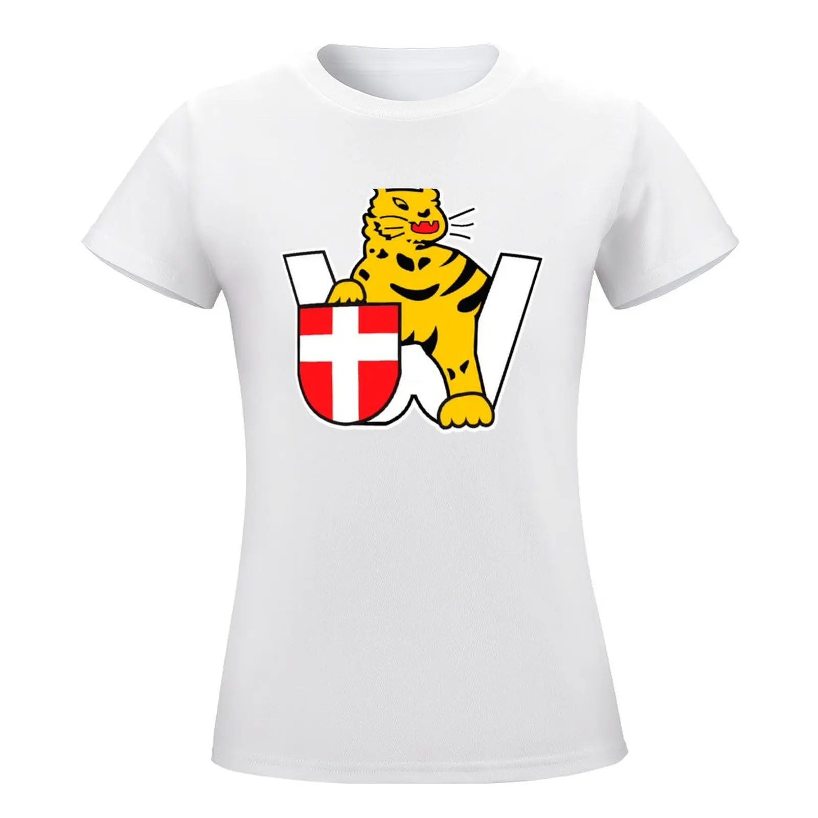 sPzAbt 506 Heavy Panzer Battalion - Tiger W White Border Футболка Clean Style летняя одежда в стиле хиппи